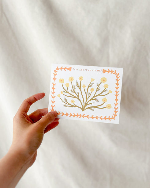 Congrats Chamomile Card